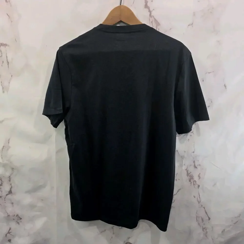 Everlane T Shirt Mens Medium Black Short Sleeve V Organic Cotton Tee Uniform - Picture 5 of 9